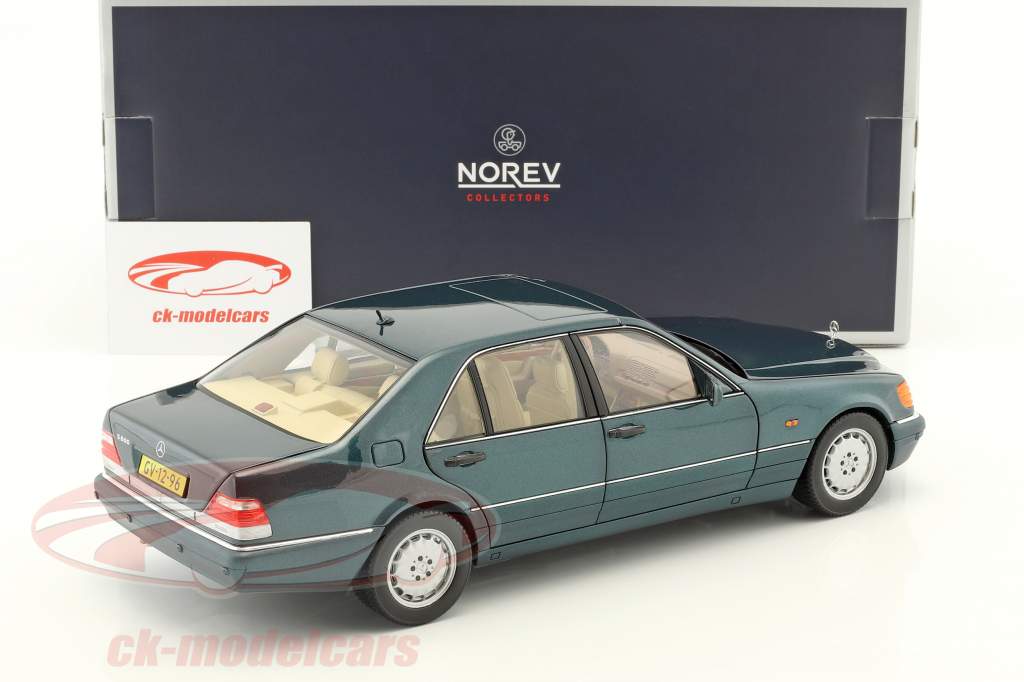 Norev 1:18 Mercedes-Benz S600 W140 建造年份1997 绿金属的