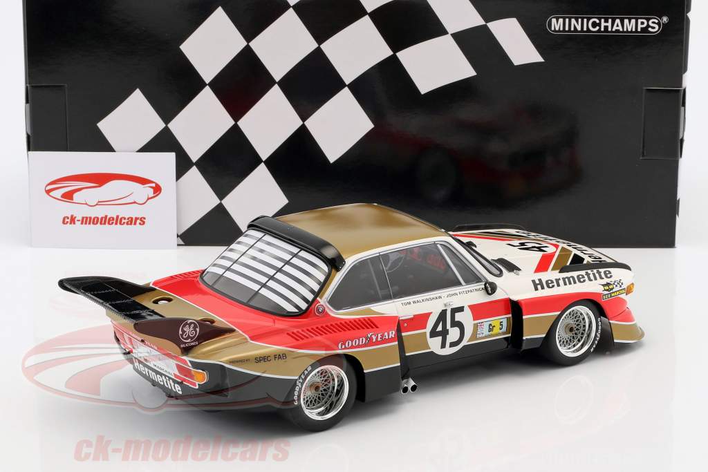 BMW 3.5 CSL #45 24h Le Mans 1976 Fitzpatrick, Walkinshaw 1:18 Minichamps
