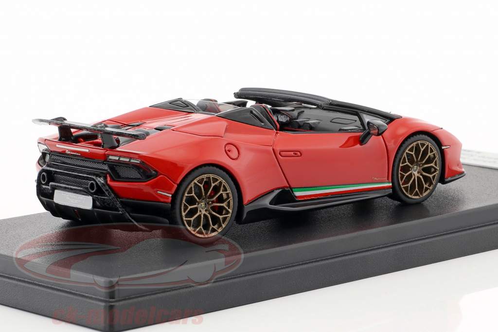 Lamborghini Huracan Performante Spyder LP 640-4 Bouwjaar 2017 Mars rood 1:43 LookSmart