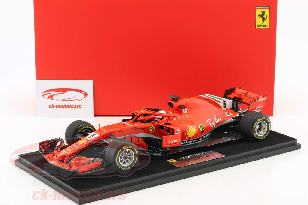 LookSmart 1:18 Sebastian Vettel Ferrari SF71H #5 Winner