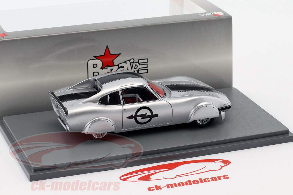 Opel GT Electro Record Car 1973 sølv 1:43 Spark