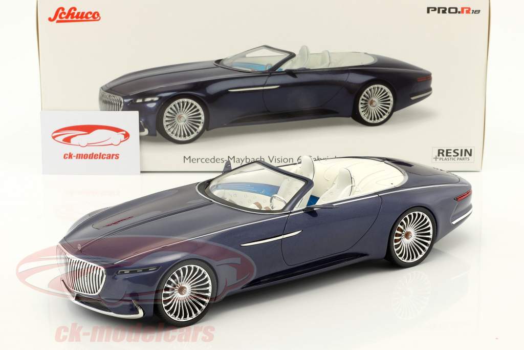 Mercedes-Benz Maybach 6 Cabriolet blue 1:18 Schuco