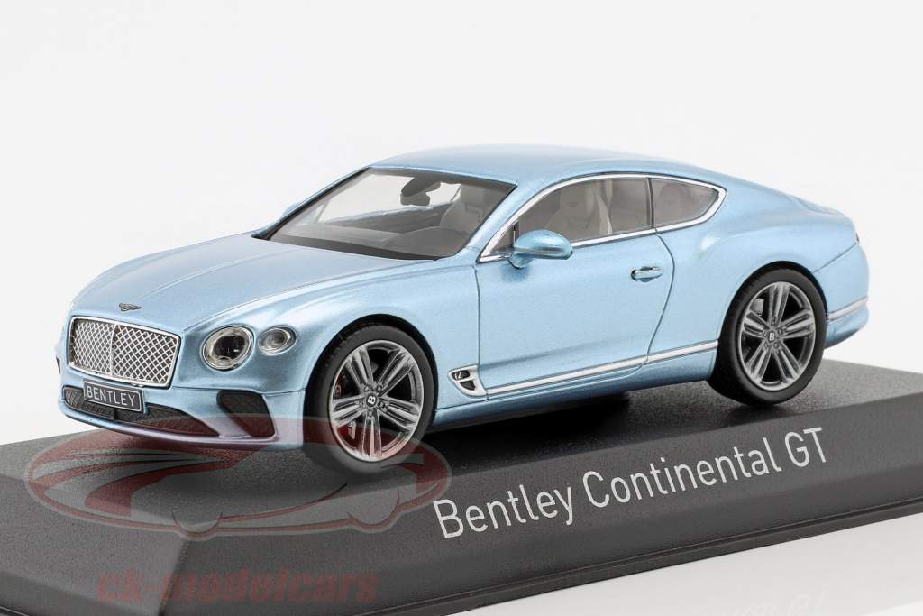 Bentley Continental GT year 2018 silver blue metallic 1:43 Norev