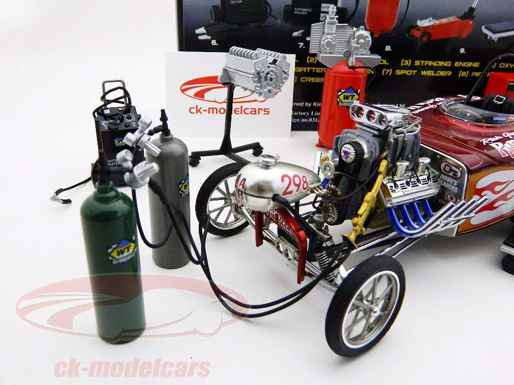 Shoptoolset Car Garage Set  1:18 