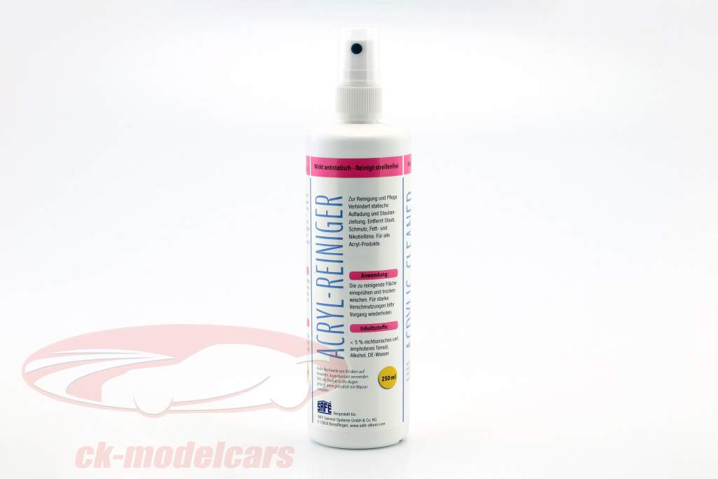 Cleaner for Acrylic display cases 250ml SAFE