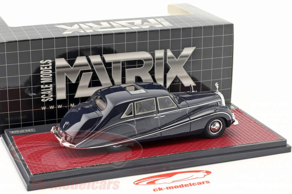 Daimler DK400 Stardust Lady Docker Hooper 築 1954 暗いです ブルー / 銀 メタリック 1:43 Matrix