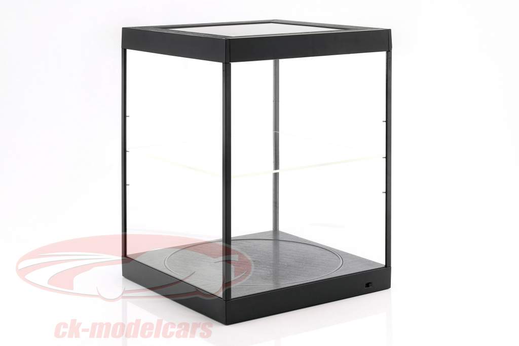 single display case and Rotary table for modelcars in scale 1:18 black Triple9
