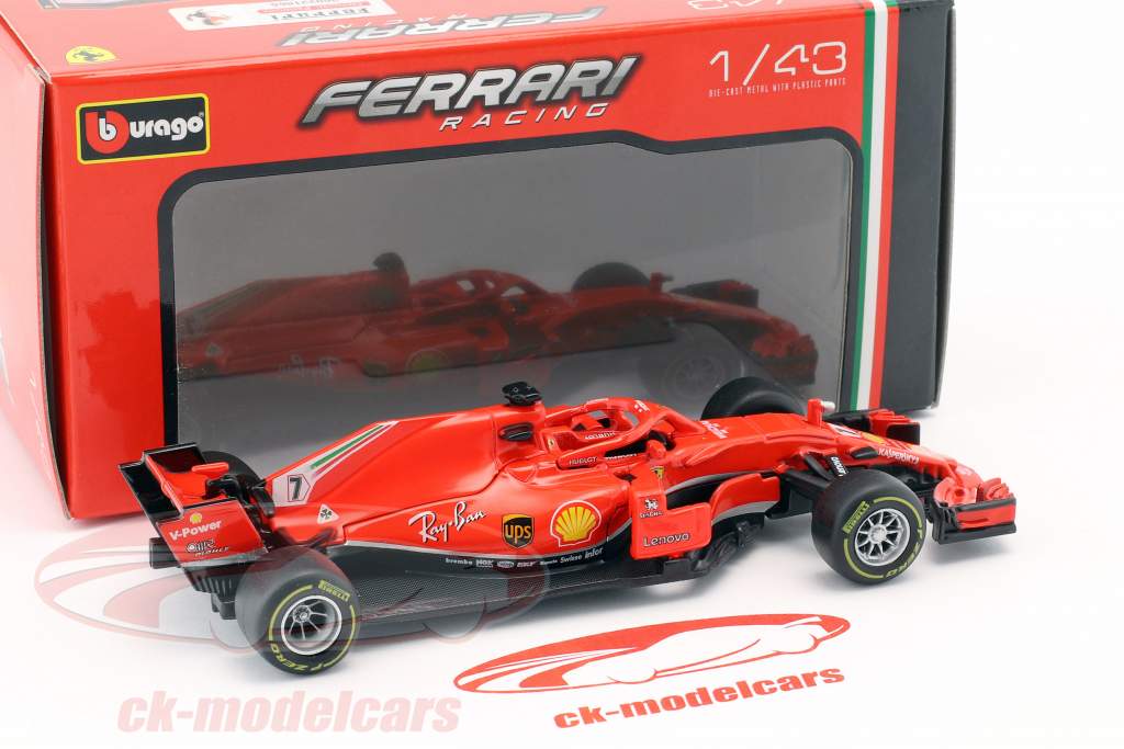 Bburago 1:43 Kimi Räikkönen Ferrari SF71H #7 formula 1 2018