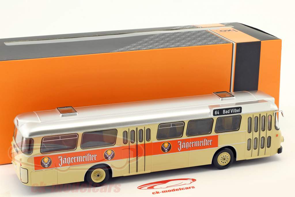 Büssing Senator 12D автобус Jägermeister крем / оранжевый 1:43 Ixo