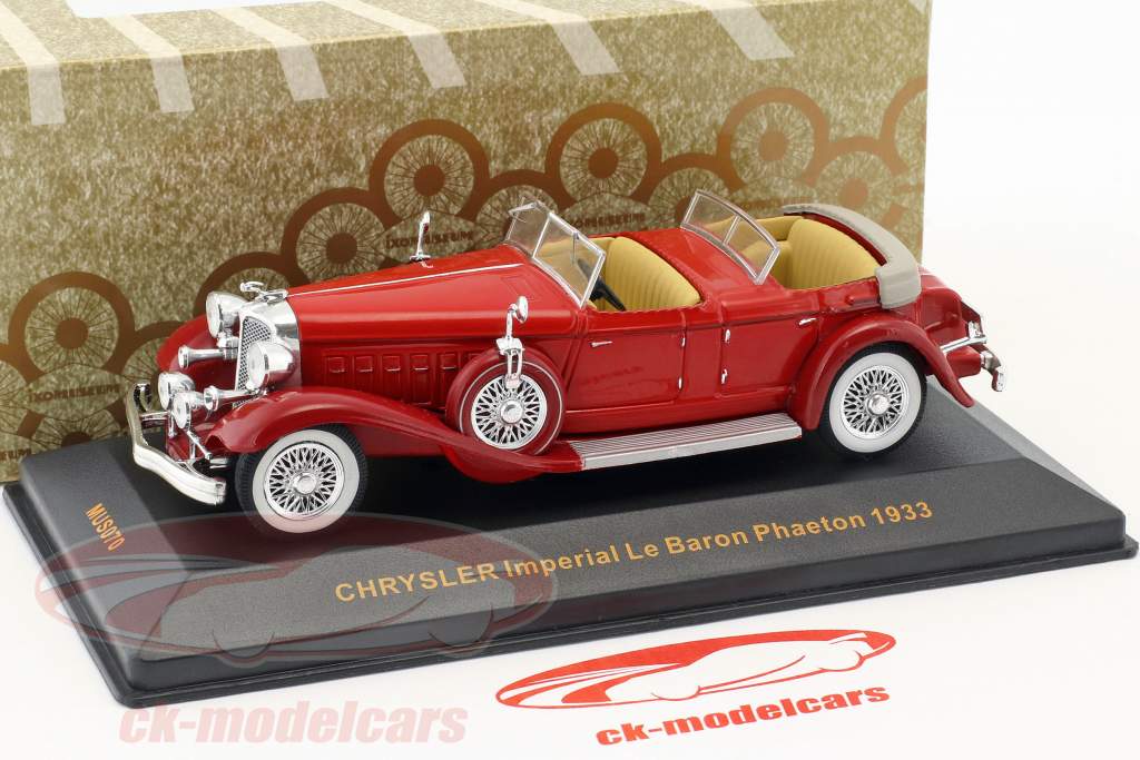 Chrysler Imperial Le Baron Phaeton Год постройки 1933 красный 1:43 Ixo