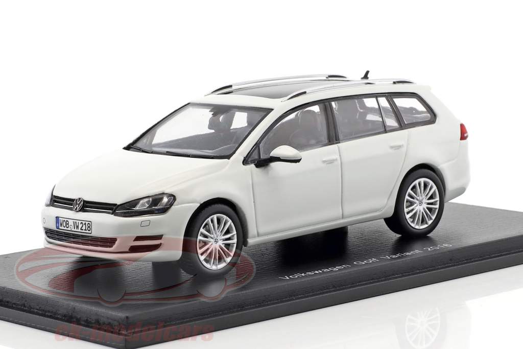 Volkswagen VW Golf Variant año de construcción 2016 blanco 1:43 Spark