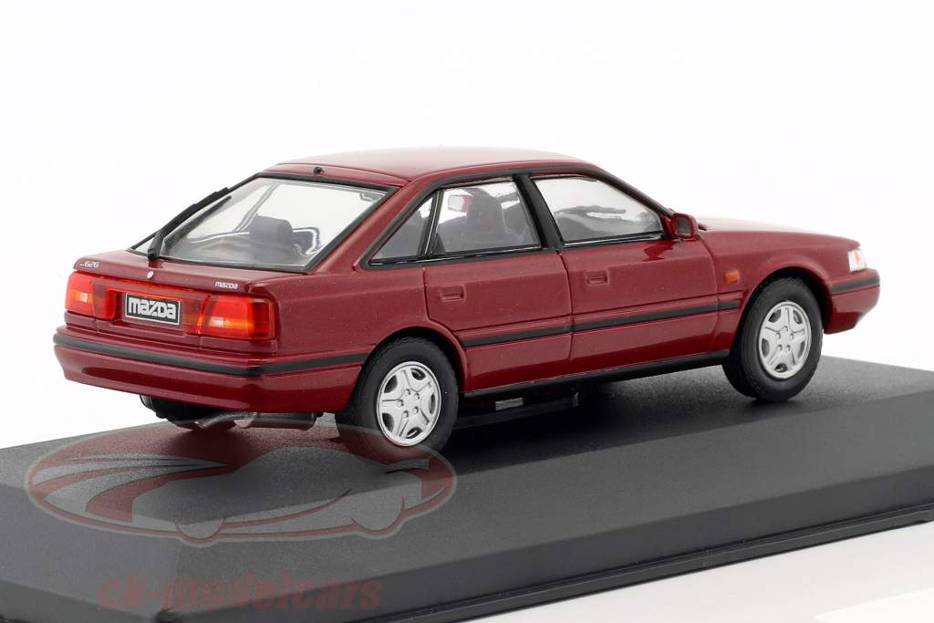 Mazda 626 year 1990 dark red metallic 1:43 WhiteBox
