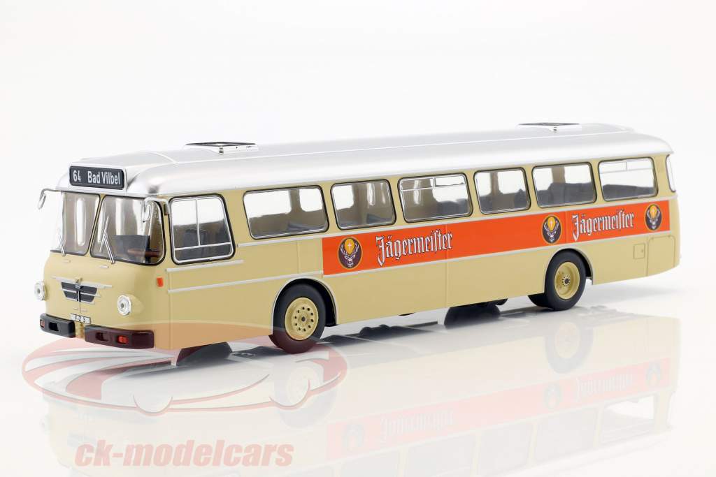 Büssing Senator 12D автобус Jägermeister крем / оранжевый 1:43 Ixo