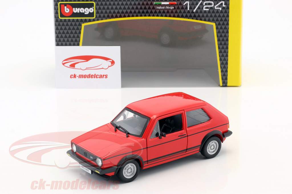 Volkswagen VW Golf Mk1 GTI Baujahr 1979 rot 1:24 Bburago