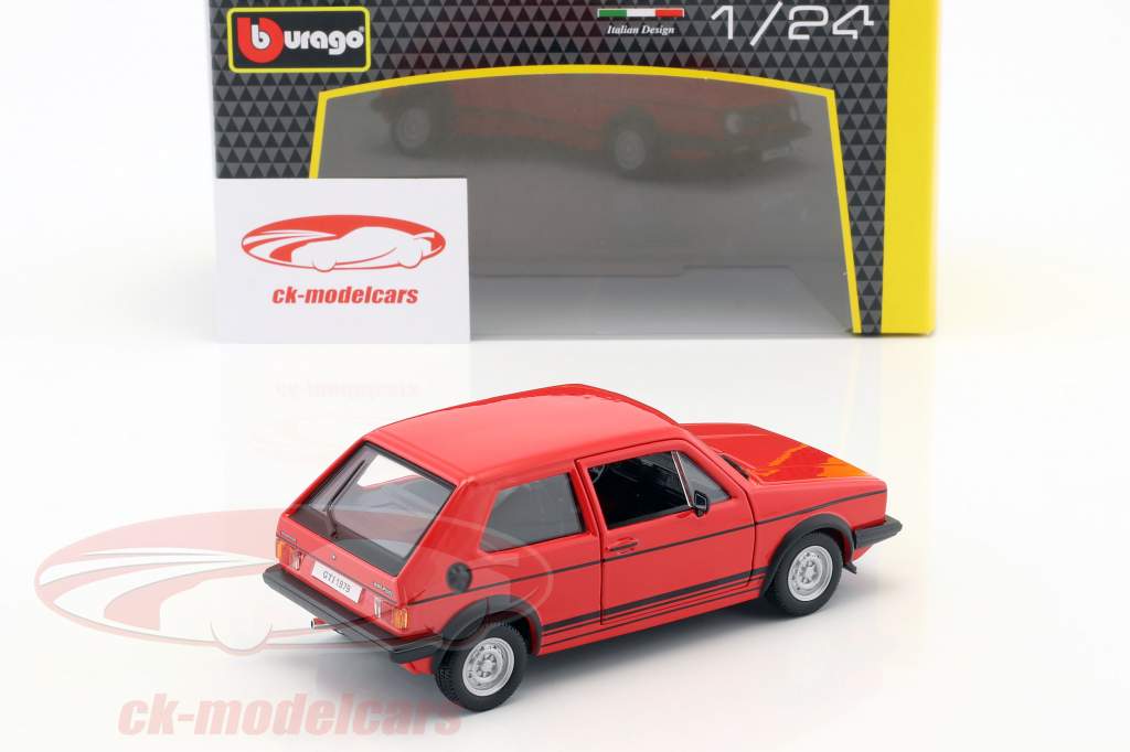 Volkswagen VW Golf Mk1 GTI año de construcción 1979 rojo 1:24 Bburago