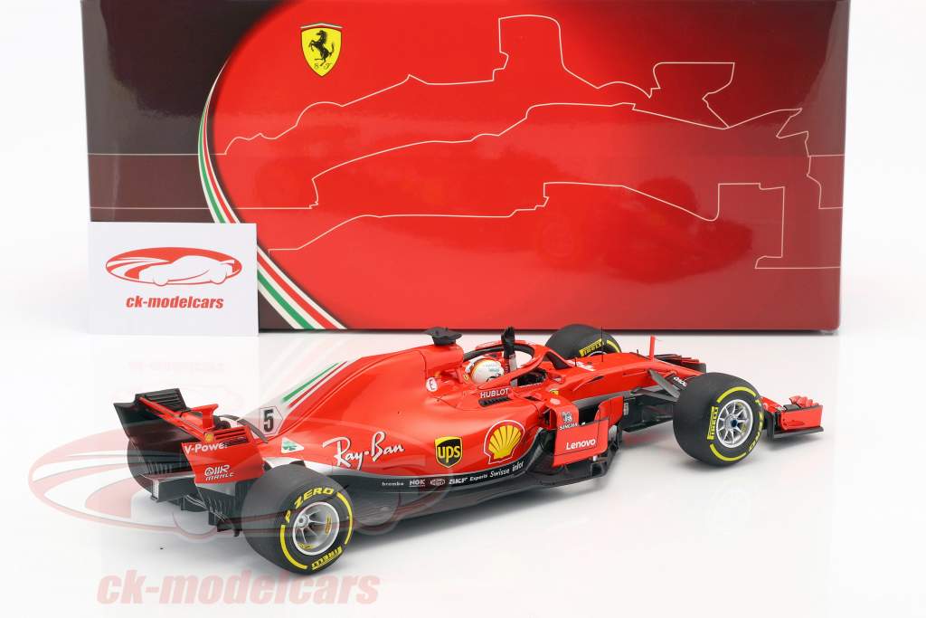 Sebastian Vettel Ferrari SF71H #5 winnaar Australisch GP formule 1 2018 1:18 BBR