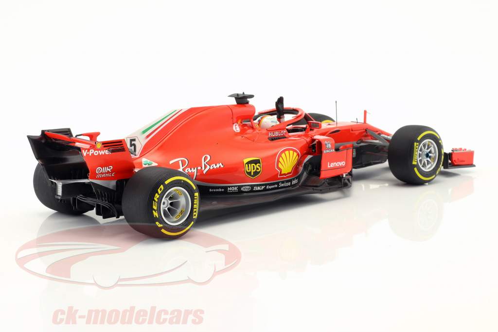 Sebastian Vettel Ferrari SF71H #5 winnaar Australisch GP formule 1 2018 1:18 BBR