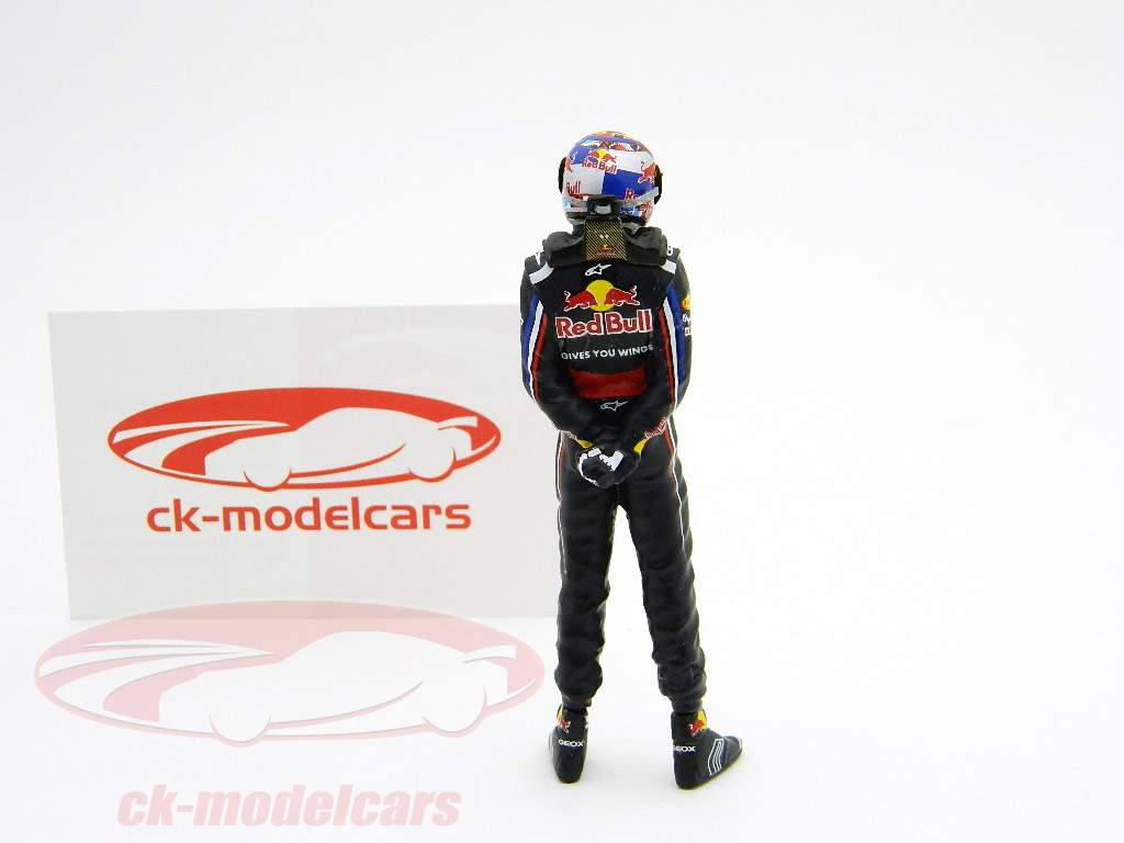 S.Vettel driver figure formula one worldchampion 2011 Monaco standing 1:18 TopMo