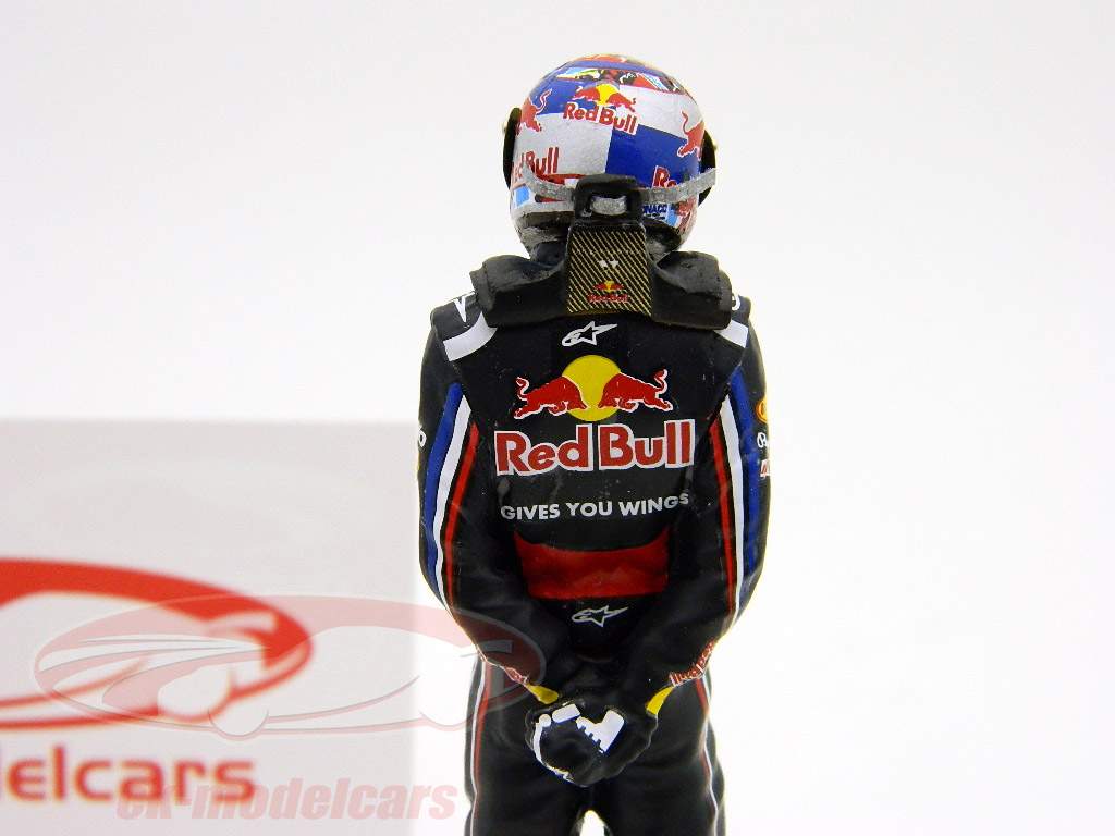 S.Vettel driver figure formula one worldchampion 2011 Monaco standing 1:18 TopMo
