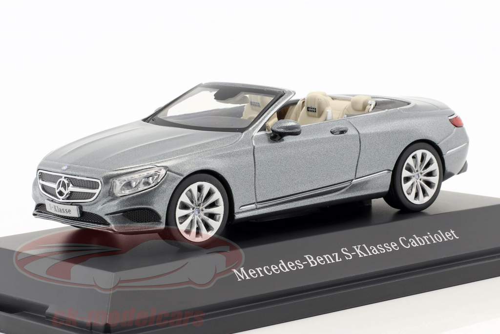 Mercedes-Benz S-Class Cabriolet (A217) selenita gris 1:43 Kyosho