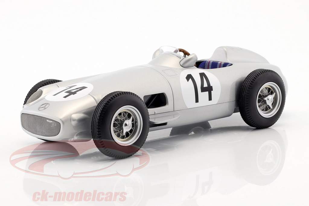 Karl Kling Mercedes-Benz W196 #14 tercero británico GP fórmula 1 1955 1:18 iScale