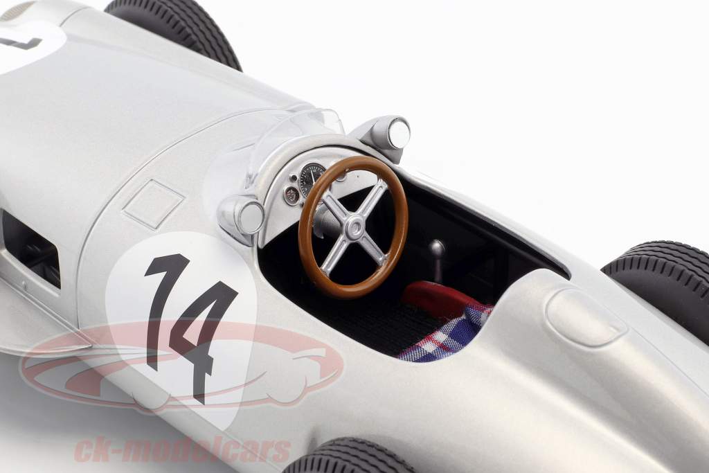 Karl Kling Mercedes-Benz W196 #14 tercero británico GP fórmula 1 1955 1:18 iScale