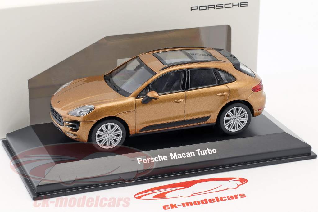 保时捷 马坎 涡轮 金金属色 1:43 威利 Welly