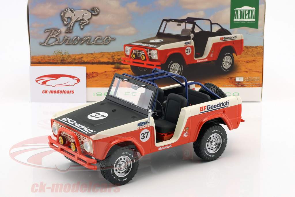 Ford Baja Bronco Opførselsår 1966 rød / hvid / sort 1:18 Greenlight