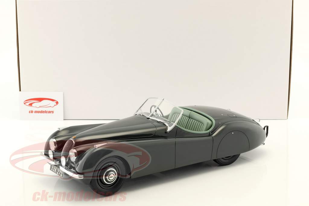 Jaguar XK 120 OTS année de construction 1948-1954 vert foncé 1:12 Matrix