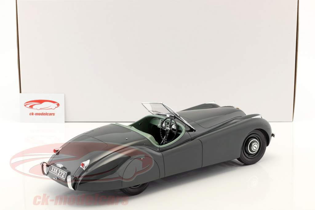 Jaguar XK 120 OTS année de construction 1948-1954 vert foncé 1:12 Matrix