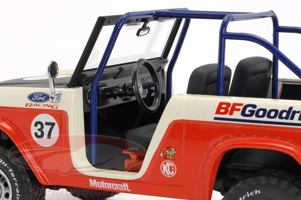 Ford Baja Bronco Opførselsår 1966 rød / hvid / sort 1:18 Greenlight