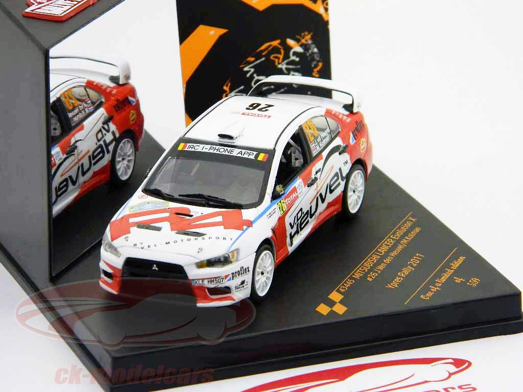 Mitsubishi Lancer Evolution X #26 Rallye d'Ypres Vitesse 2011 1:43
