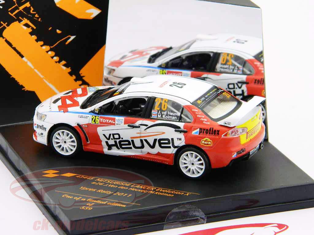 Mitsubishi Lancer Evolution X #26 Rallye d'Ypres Vitesse 2011 1:43