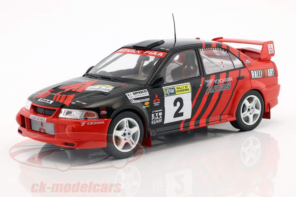 Mitsubishi Lancer Evo VI #2 Winner Rallye of Canberra 1999 Kataoka, Hayashi 1:18 Triple9