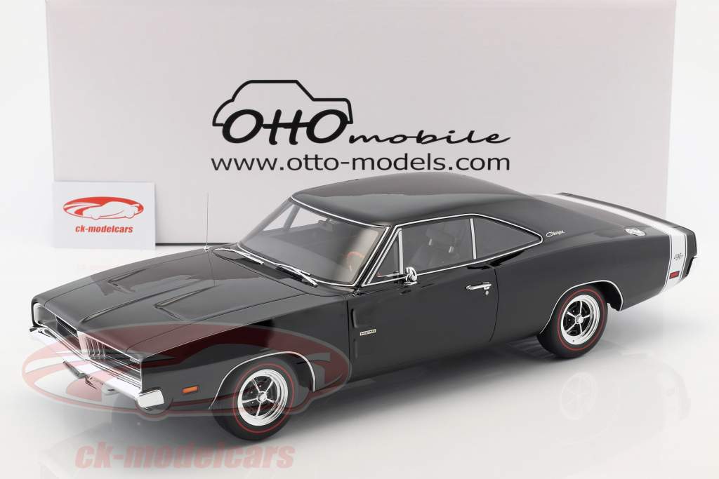 Dodge Charger R/T année de construction 1969 noir 1:12 OttOmobile
