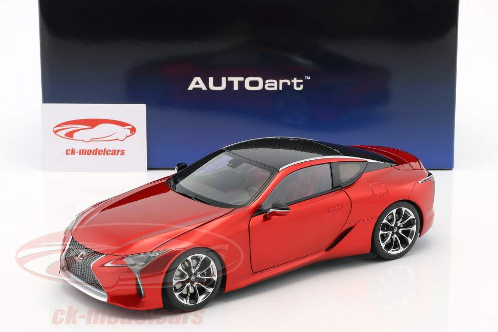 Lexus LC 500 year 2017 red metallic 1:18 AUTOart