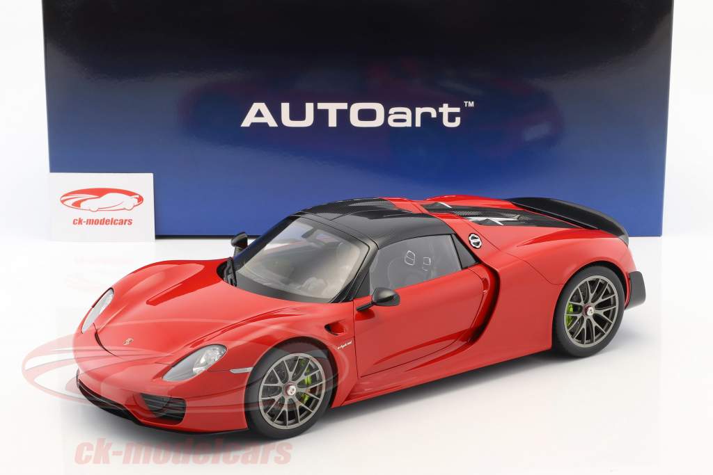 Porsche 918 Spyder Weissach package year 2013 guards red 1:12 AUTOart