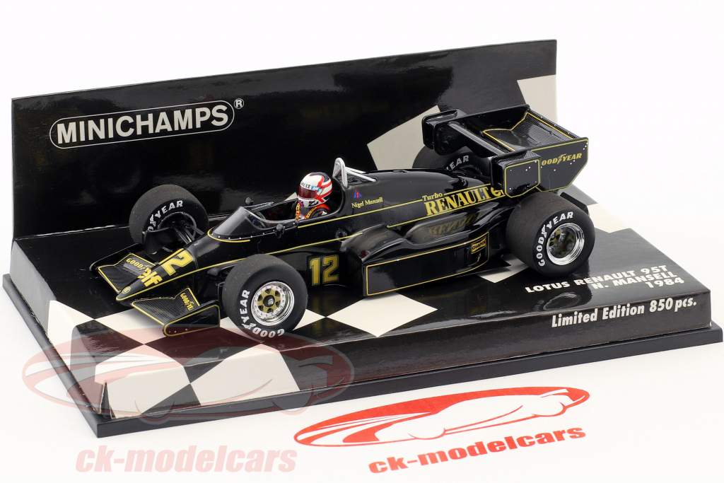 Minichamps 1:43 Nigel Mansell Lotus 95T #12 formula 1 1984