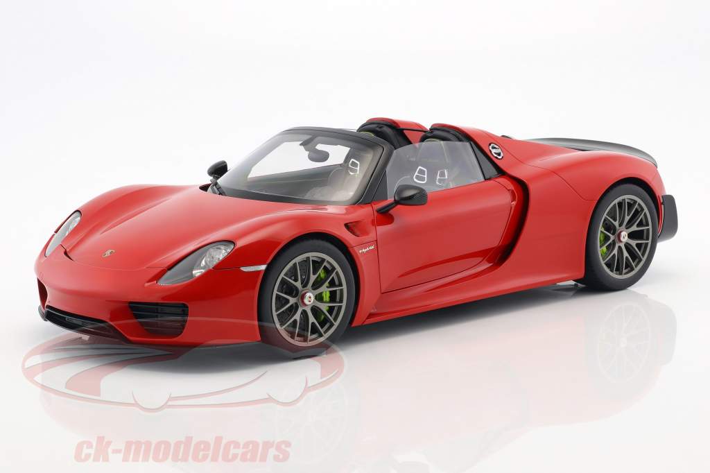 Porsche 918 Spyder Weissach Paket Baujahr 2013 indischrot 1:12 AUTOart
