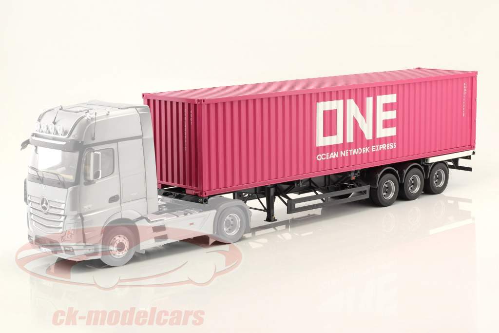 40 FT Container Ocean Network Express magenta 1:18 NZG