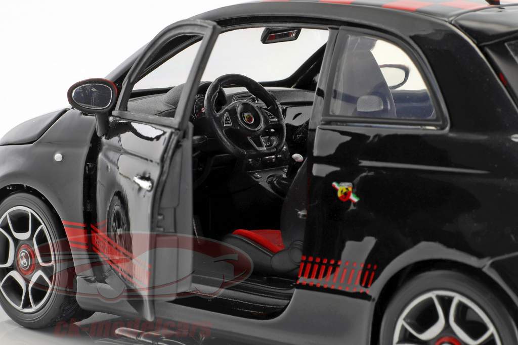 Fiat Abarth 500 noir / rouge 1:18 Bburago