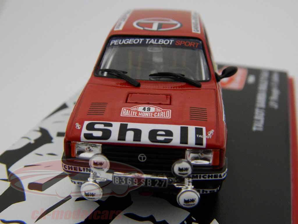 タルボットサンバラリーGr.B第49ラリーモンテカルロ1984 1時43 IXO