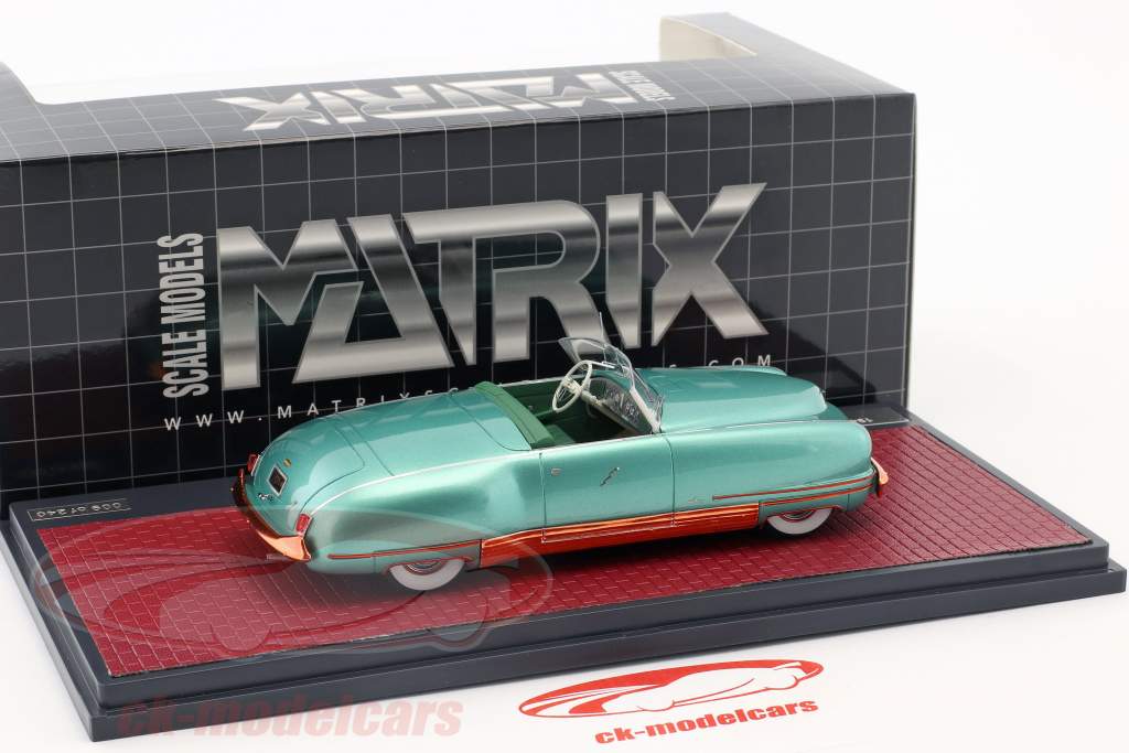 Chrysler Thunderbolt Concept Le Baron Open Top Год постройки 1941 зеленый металлический 1:43 Matrix