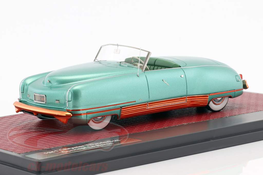Chrysler Thunderbolt Concept Le Baron Open Top Год постройки 1941 зеленый металлический 1:43 Matrix