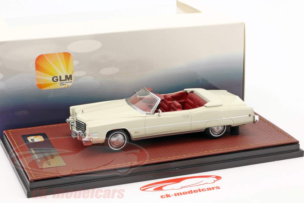 Cadillac Eldorado convertible Open Top année de construction 1973 blanc 1:43 GLM