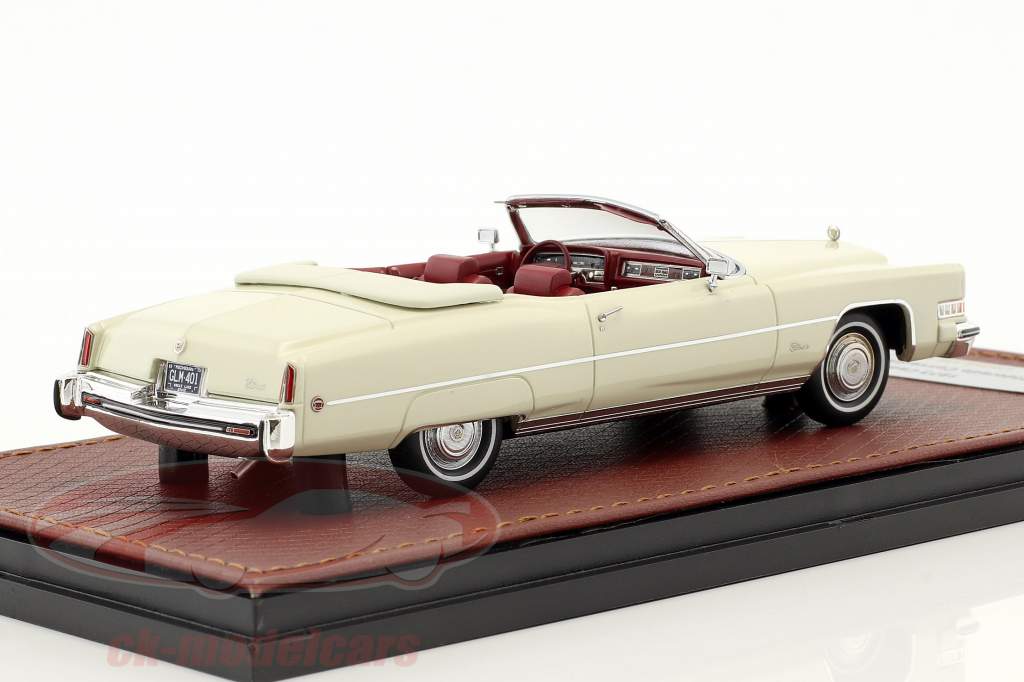 Cadillac Eldorado convertible Open Top année de construction 1973 blanc 1:43 GLM