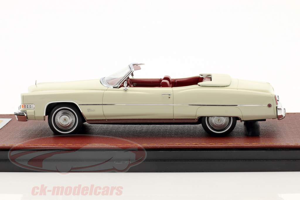 Cadillac Eldorado convertible Open Top année de construction 1973 blanc 1:43 GLM
