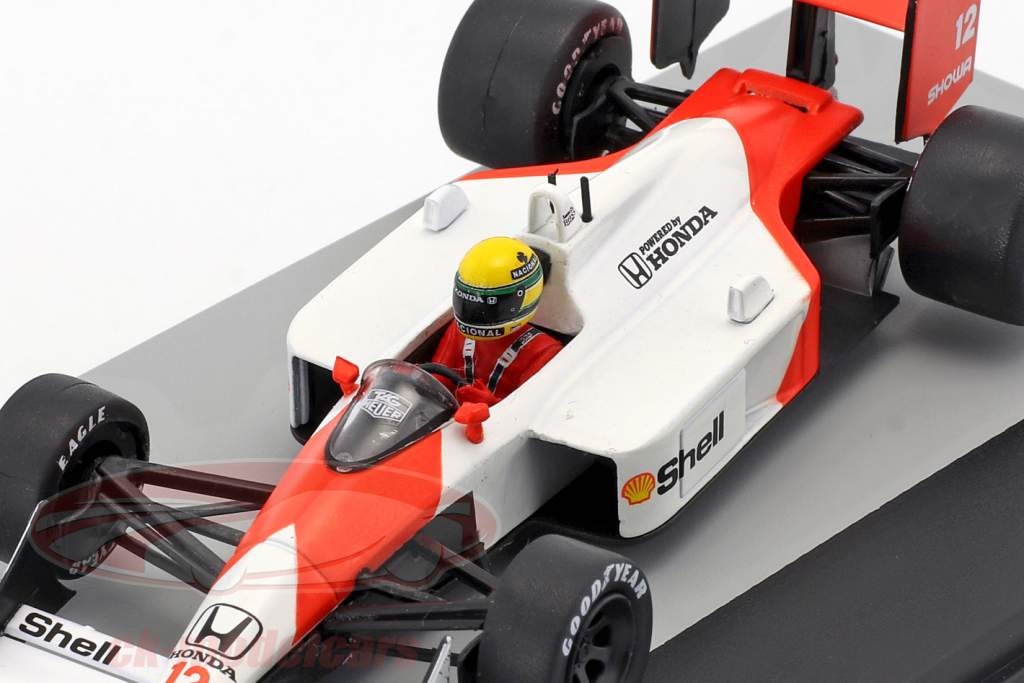 Ayrton Senna McLaren MP4/4 #12 Vinder San Marino GP formel 1 1988 1:43 Altaya