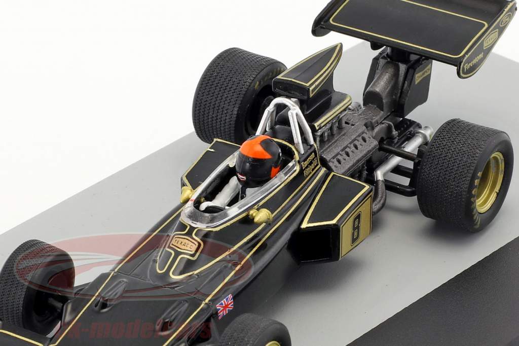 Emerson Fittipaldi Lotus 72D #8 winnaar Brits GP formule 1 1972 1:43 Altaya