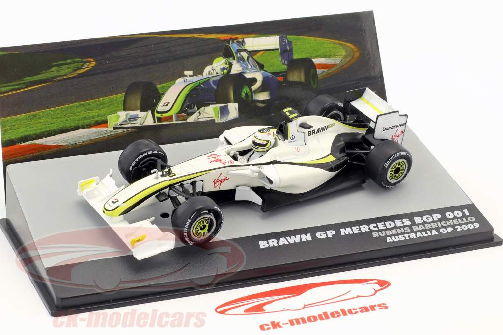 Rubens Barrichello Brawn BGP 001 #23 2 ° Australia GP formula 1 2009 1:43 Altaya